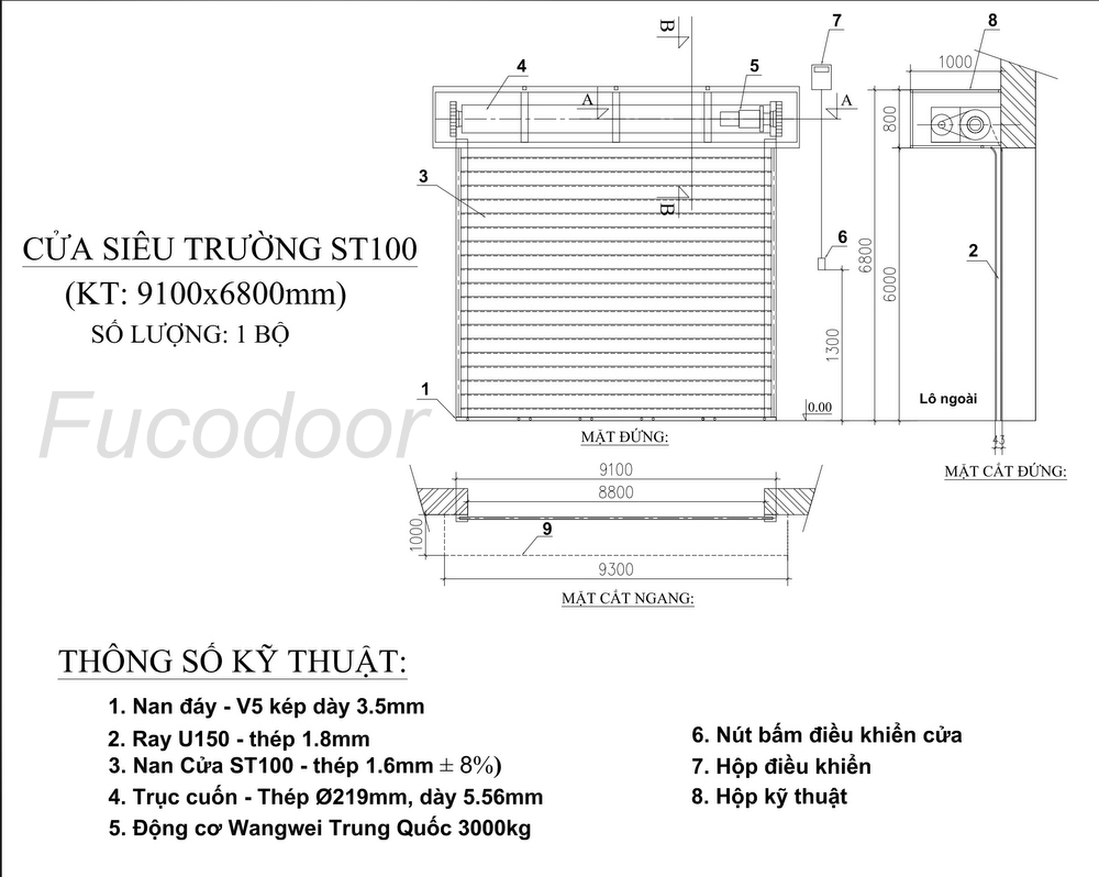 Báo giá cửa cuốn Siêu trường tại Hà Nội